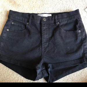 Garage Black high waisted shorts